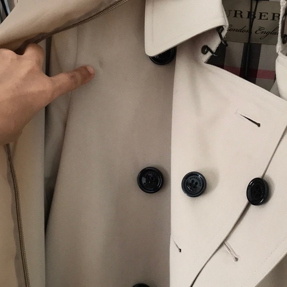 🎊S🚫LD🏦! NEW 🧥 Burberry Harbourne Stone Trench Coat RARE sz 0! 🧥 - Picture 9 of 10